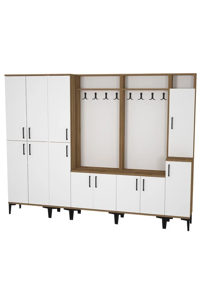 Kalender Dekor Rose-1-1-2-3-4 Portmanto Vestiyer Ayakkabılık - Resim 3