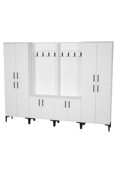 Kalender Dekor Rose-1-1-4-4 Portmanto Vestiyer Ayakkabılık - Resim 3