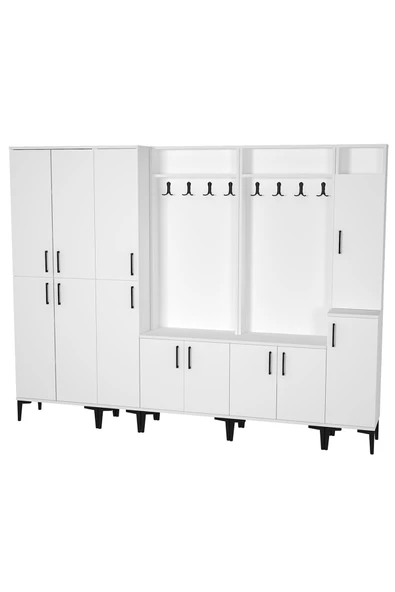 Kalender Dekor Rose-1-1-2-3-4 Portmanto Vestiyer Ayakkabılık - Resim 3