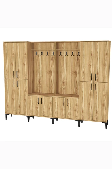 Kalender Dekor Rose-1-1-4-4 Portmanto Vestiyer Ayakkabılık - Resim 3