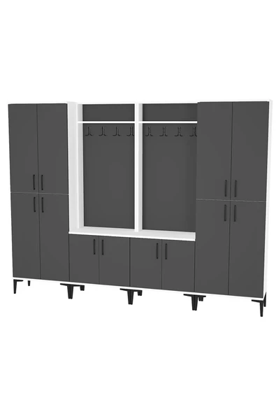 Kalender Dekor Rose-1-1-4-4 Portmanto Vestiyer Ayakkabılık - Resim 3