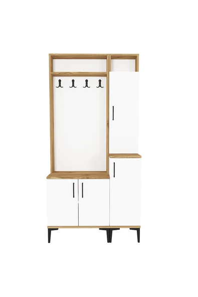 Kalender Dekor Rose-1-2 Portmanto Vestiyer Ayakkabılık - Resim 5