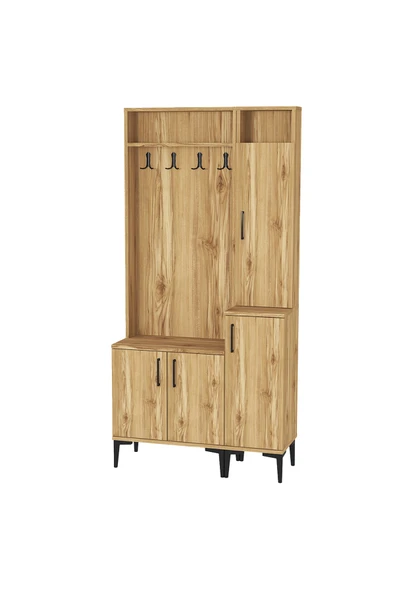 Kalender Dekor Rose-1-2 Portmanto Vestiyer Ayakkabılık - Resim 4