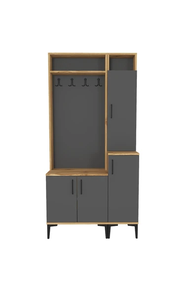 Kalender Dekor Rose-1-2 Portmanto Vestiyer Ayakkabılık - Resim 5