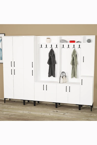 Kalender Dekor Rose-1-1-2-3-4 Portmanto Vestiyer Ayakkabılık ürün görseli