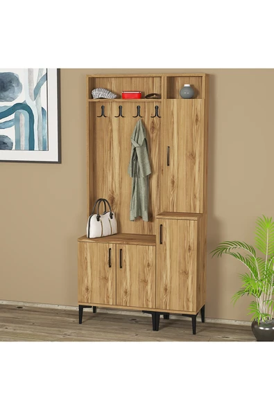 Kalender Dekor Rose-1-2 Portmanto Vestiyer Ayakkabılık ürün görseli