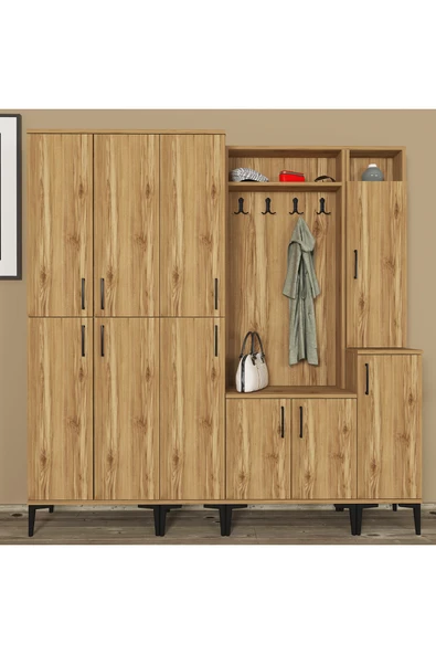 Kalender Dekor Rose-1-2-3-4 Portmanto Vestiyer Ayakkabılık - Resim 2