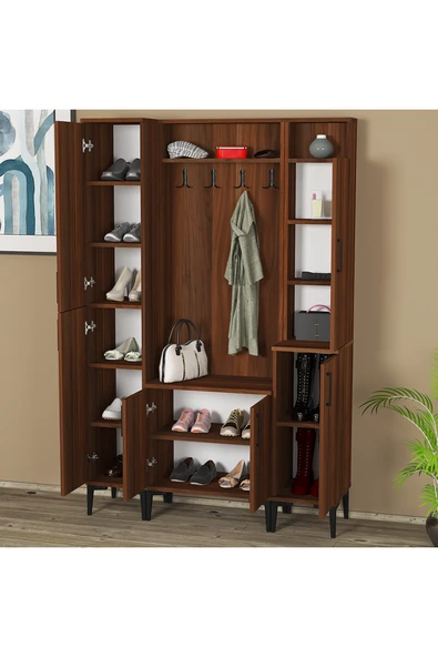 Kalender Dekor Rose-1-2-3 Portmanto Vestiyer Ayakkabılık - Resim 4