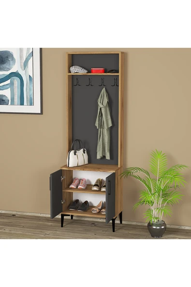 Kalender Dekor Rose-1 Rs06 Portmanto Vestiyer Ayakkabılık - Resim 2