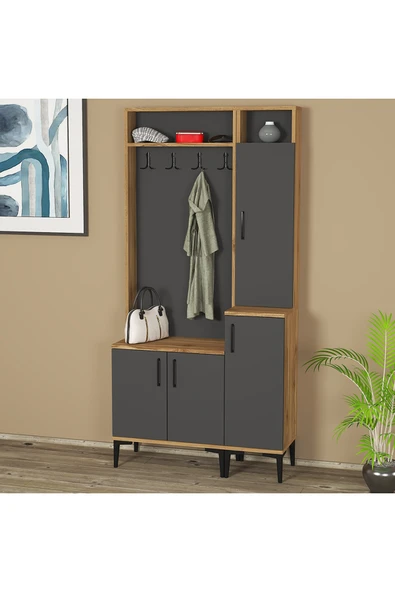 Kalender Dekor Rose-1-2 Portmanto Vestiyer Ayakkabılık ürün görseli