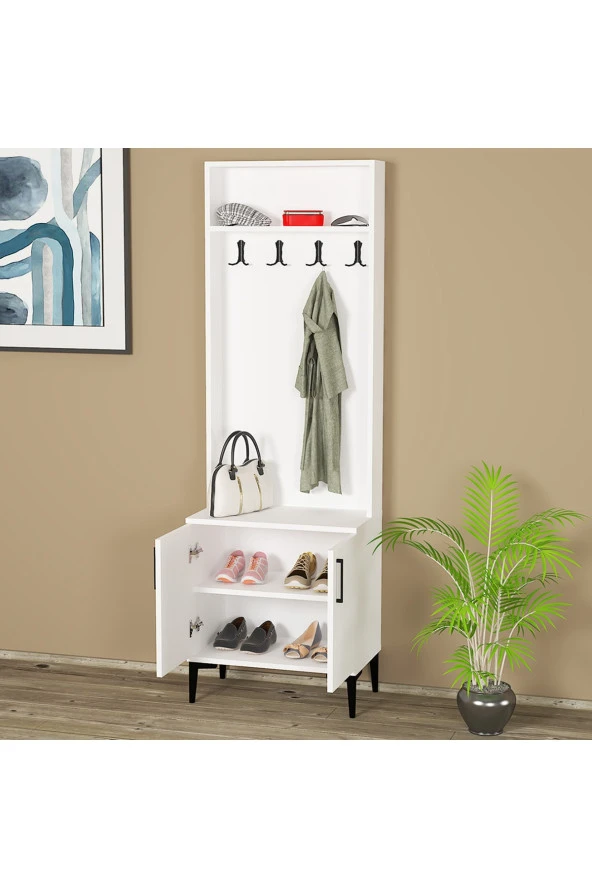 Kalender Dekor Rose-1 Rs01 Portmanto Vestiyer Ayakkabılık