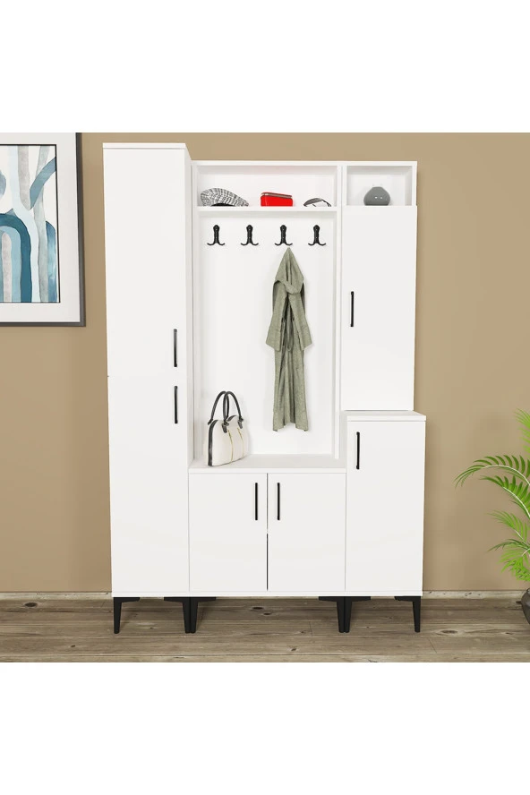 Kalender Dekor Rose-1-2-3 Portmanto Vestiyer Ayakkabılık