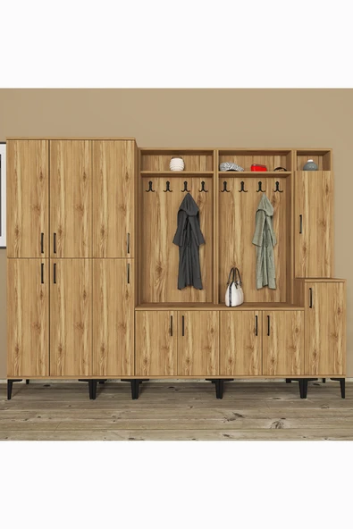 Kalender Dekor Rose-1-1-2-3-4 Portmanto Vestiyer Ayakkabılık - Resim 2