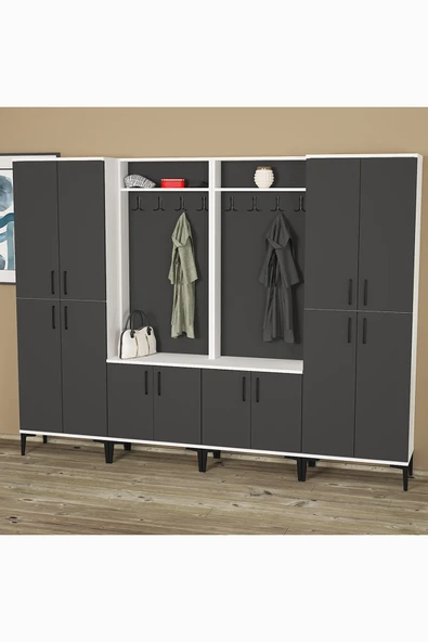 Kalender Dekor Rose-1-1-4-4 Portmanto Vestiyer Ayakkabılık ürün görseli