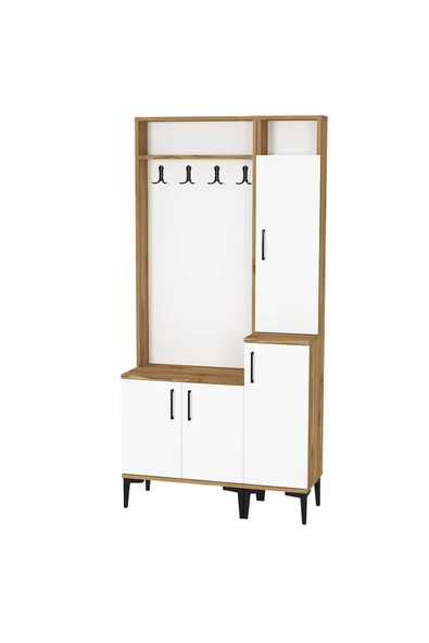 Kalender Dekor Rose-1-2 Portmanto Vestiyer Ayakkabılık - Resim 4