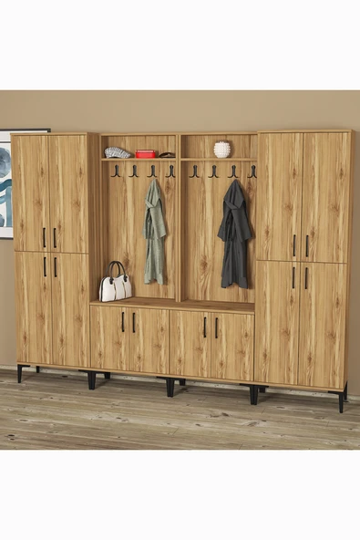 Kalender Dekor Rose-1-1-4-4 Portmanto Vestiyer Ayakkabılık ürün görseli