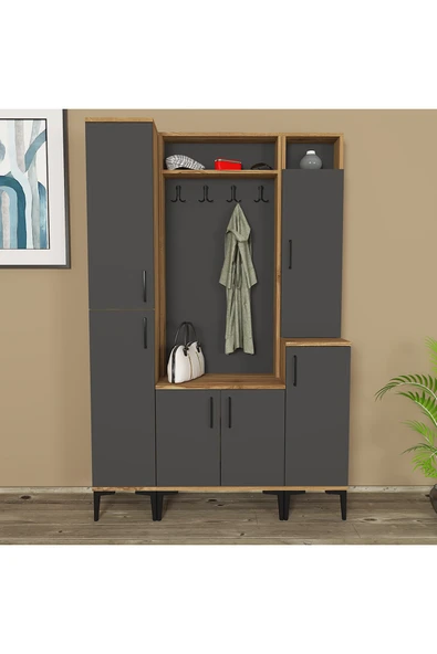 Kalender Dekor Rose-1-2-3 Portmanto Vestiyer Ayakkabılık - Resim 2