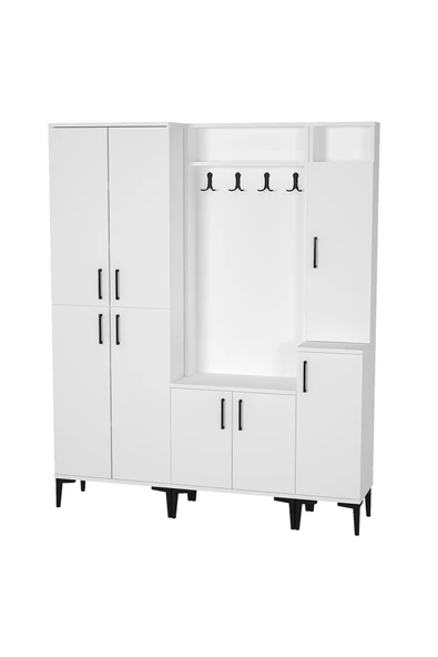 Kalender Dekor Rose-1-2-4 Portmanto Vestiyer Ayakkabılık - Resim 3