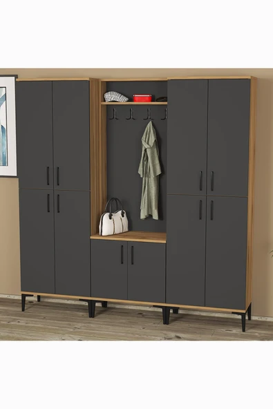 Kalender Dekor Rose-1-4-4 Portmanto Vestiyer Ayakkabılık ürün görseli