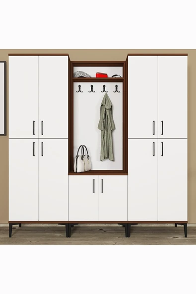 Kalender Dekor Rose-1-4-4 Portmanto Vestiyer Ayakkabılık - Resim 2