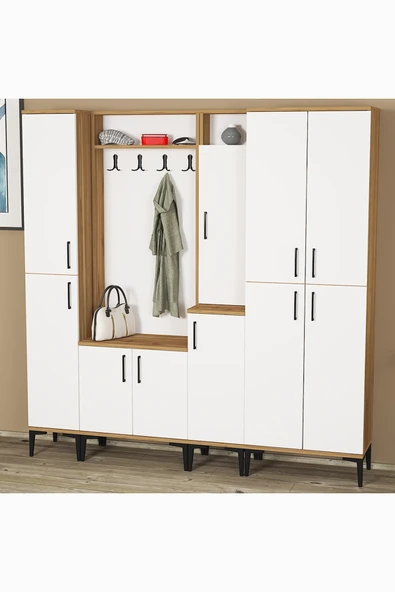 Kalender Dekor Rose-1-2-3-4 Portmanto Vestiyer Ayakkabılık - Resim 5