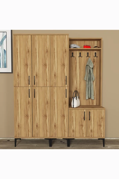 Kalender Dekor Rose-1-3-4 Portmanto Vestiyer Ayakkabılık - Resim 2