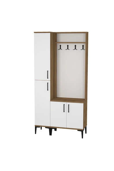 Kalender Dekor Rose-1-3 Portmanto Vestiyer Ayakkabılık - Resim 3