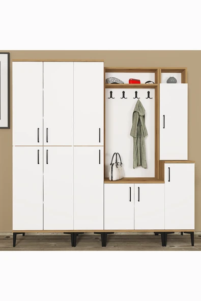 Kalender Dekor Rose-1-2-3-4 Portmanto Vestiyer Ayakkabılık - Resim 2