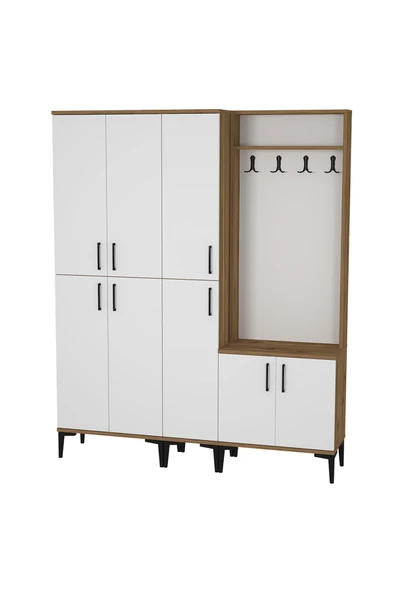 Kalender Dekor Rose-1-3-4 Portmanto Vestiyer Ayakkabılık - Resim 3