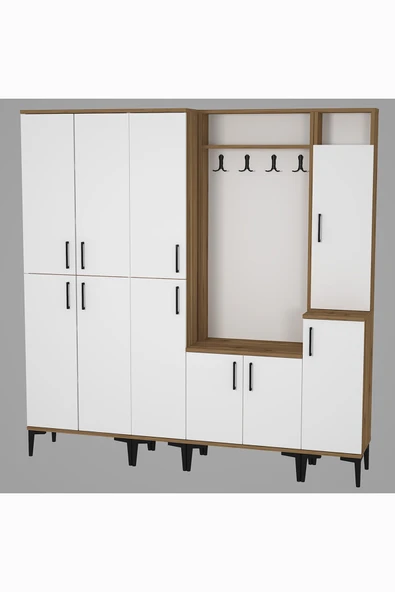 Kalender Dekor Rose-1-2-3-4 Portmanto Vestiyer Ayakkabılık - Resim 4