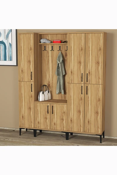 Kalender Dekor Rose-1-3-4 Portmanto Vestiyer Ayakkabılık - Resim 4