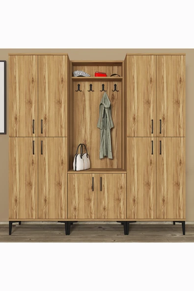 Kalender Dekor Rose-1-4-4 Portmanto Vestiyer Ayakkabılık - Resim 2