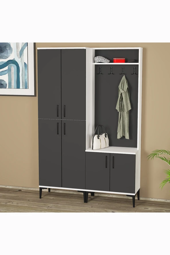 Kalender Dekor Rose-1-4 Portmanto Vestiyer Ayakkabılık ürün görseli