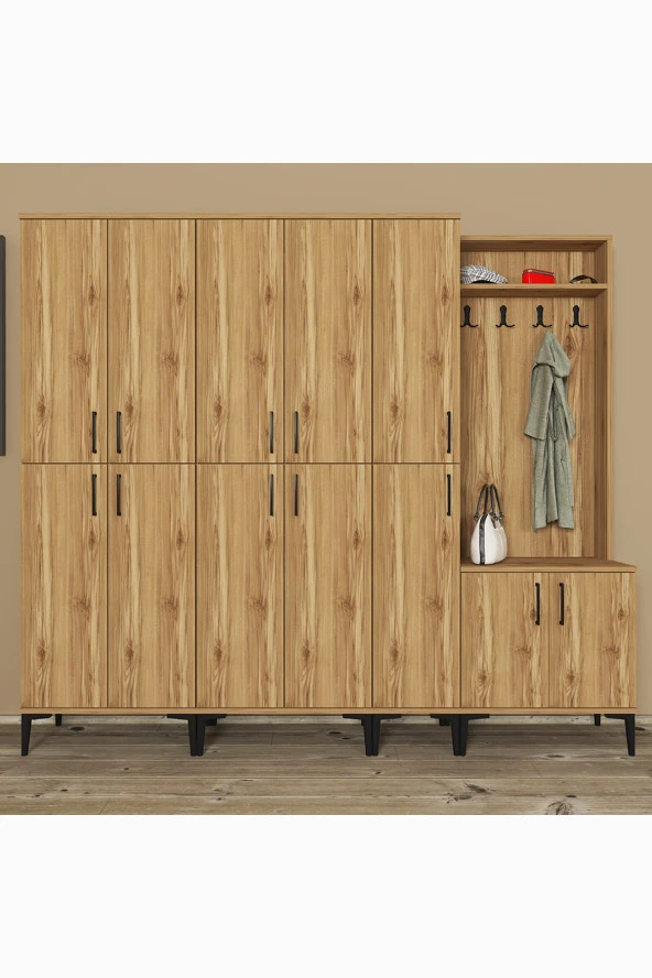 Kalender Dekor Rose-1-3-4-4 Portmanto Vestiyer Ayakkabılık - Resim 2