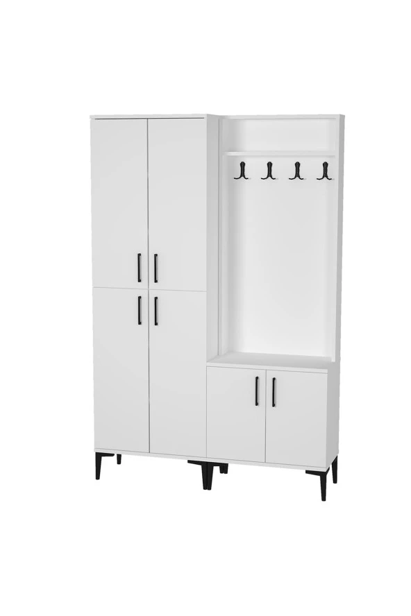 Kalender Dekor Rose-1-4 Portmanto Vestiyer Ayakkabılık - Resim 3