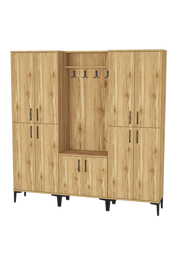 Kalender Dekor Rose-1-4-4 Portmanto Vestiyer Ayakkabılık - Resim 3