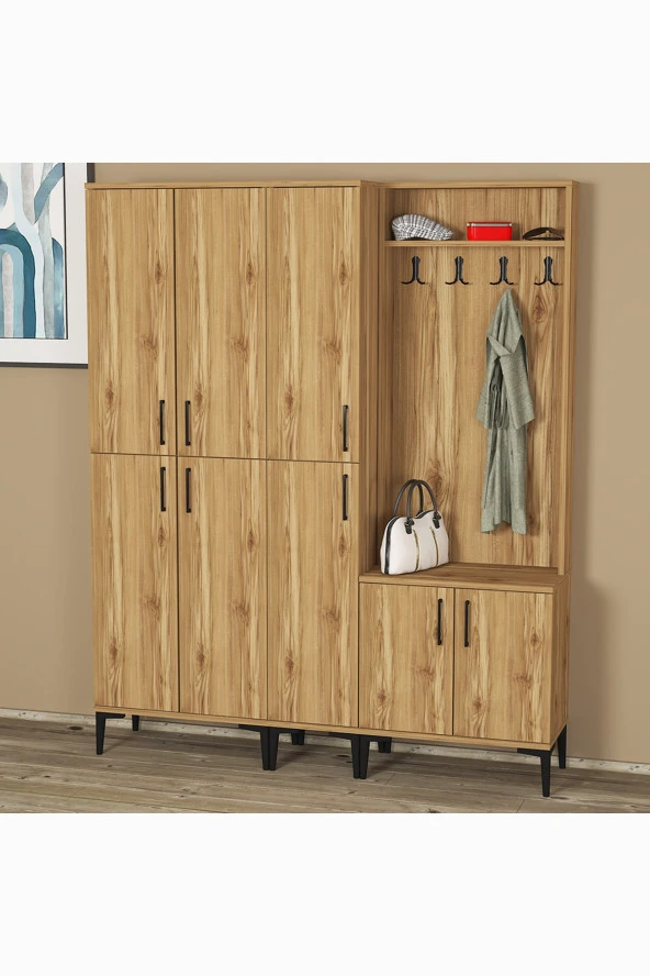 Kalender Dekor Rose-1-3-4 Portmanto Vestiyer Ayakkabılık