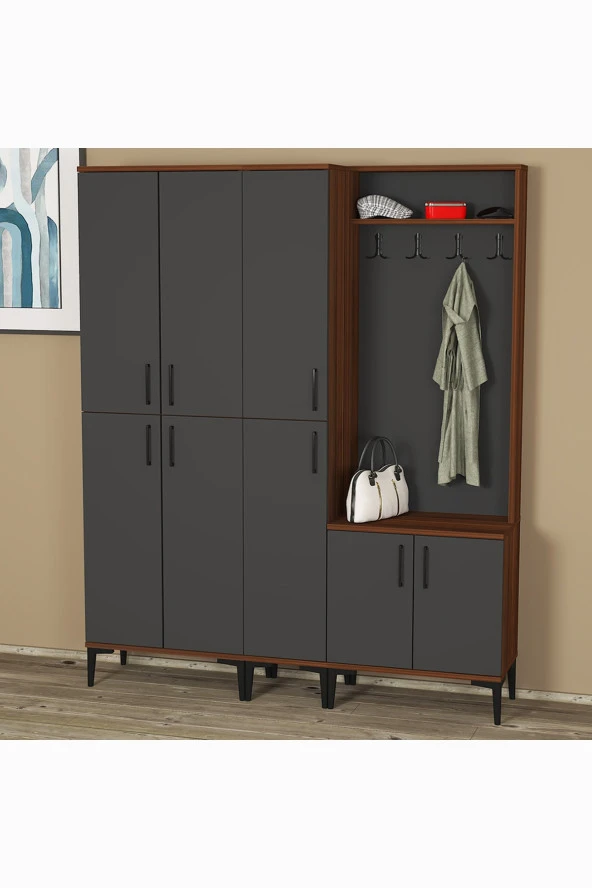Kalender Dekor Rose-1-3-4 Portmanto Vestiyer Ayakkabılık
