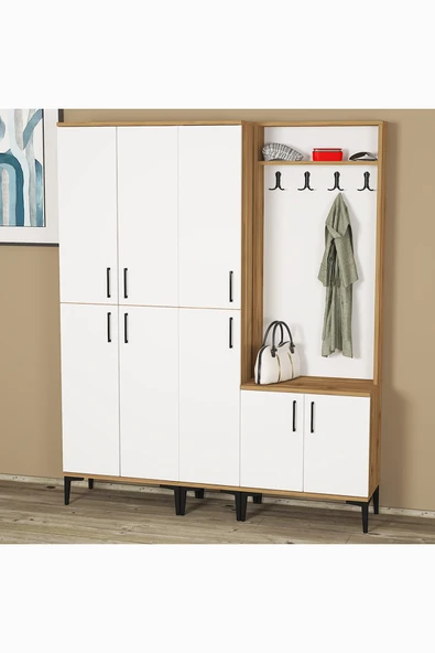 Kalender Dekor Rose-1-3-4 Portmanto Vestiyer Ayakkabılık ürün görseli