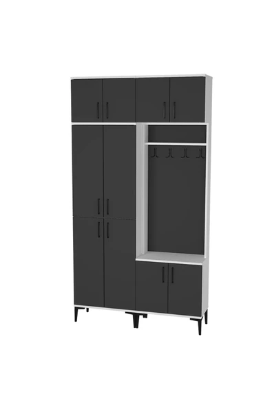 Kalender Dekor ROSE-1-4-5-5 PORTMANTO VESTİYER AYAKKABILIK - Resim 3