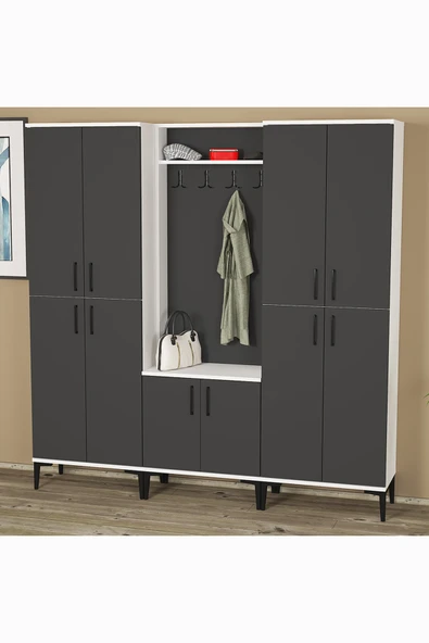 Kalender Dekor Rose-1-4-4 Portmanto Vestiyer Ayakkabılık ürün görseli