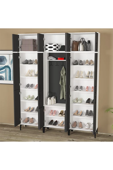 Kalender Dekor ROSE-1-4-4-5-5-5 PORTMANTO VESTİYER AYAKKABILIK - Resim 4