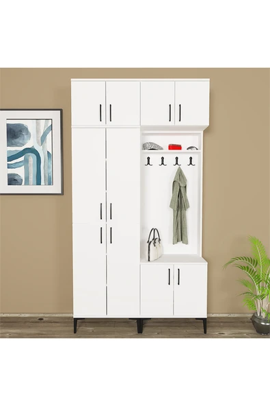 Kalender Dekor ROSE-1-4-5-5 PORTMANTO VESTİYER AYAKKABILIK - Resim 2