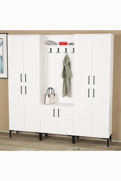 Kalender Dekor Rose-1-4-4 Portmanto Vestiyer Ayakkabılık ürün görseli