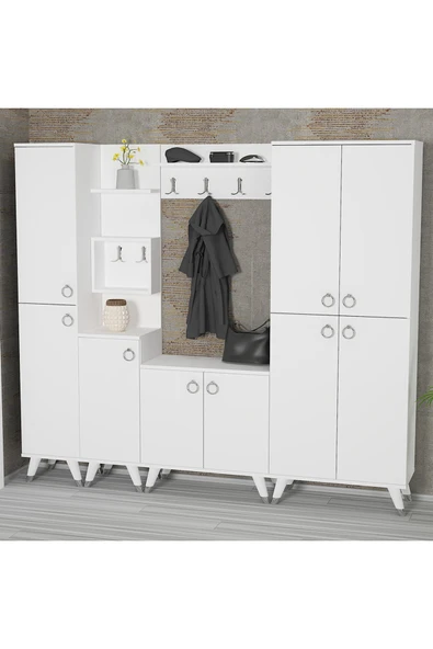 Kalender Dekor Sonia-1-2-3-4 Sn01 Ayakkabılık Vestiyer Portmanto - Resim 2