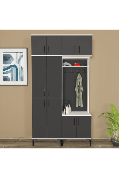 Kalender Dekor ROSE-1-4-5-5 PORTMANTO VESTİYER AYAKKABILIK - Resim 2