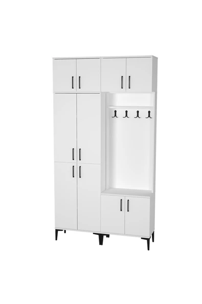 Kalender Dekor ROSE-1-4-5-5 PORTMANTO VESTİYER AYAKKABILIK - Resim 3