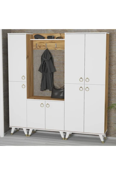 Kalender Dekor Sonia-1-3-4 Sn02 Ayakkabılık Vestiyer Portmanto - Resim 2