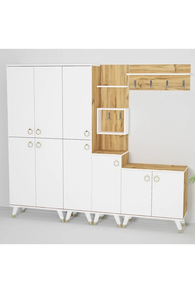 Kalender Dekor Sonia-1-2-3-4 Sn02 Ayakkabılık Vestiyer Portmanto - Resim 4