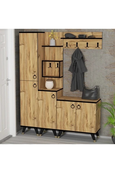 Kalender Dekor Sonia-1-2-3 Sn04 Ayakkabılık Vestiyer Portmanto ürün görseli